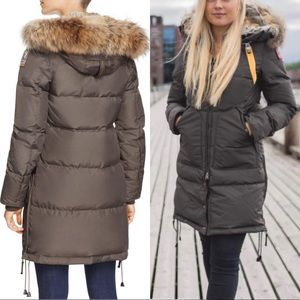 Parajumpers Down Parka “Long Bear Coat” in Bush (Olive)